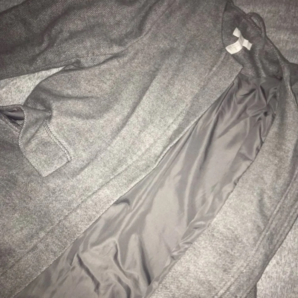 h&m gray coat